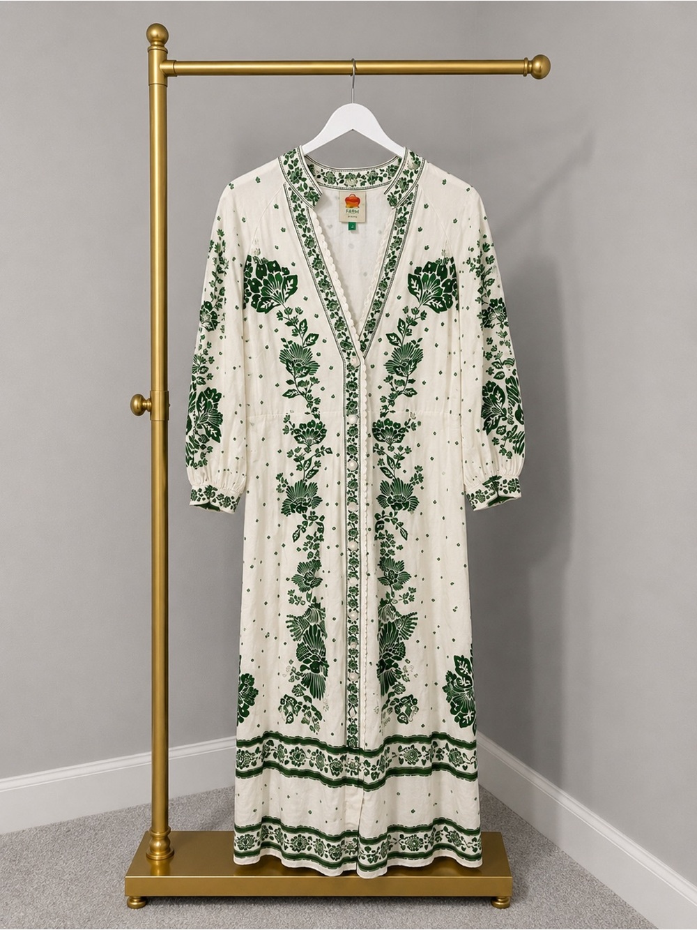 FARM Rio Forest Soul Off-White Maxi Dress - Picture 2 of 3